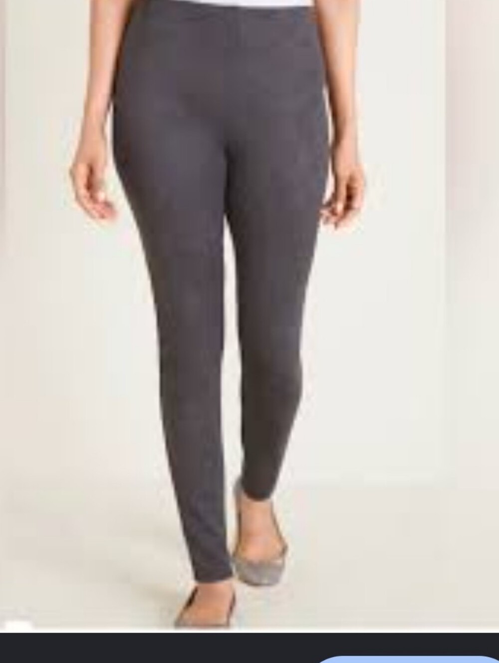 Chico's NWT Vegan Suede Leggings Serene Gray Size 2 US 12 Pants Basic 570270815